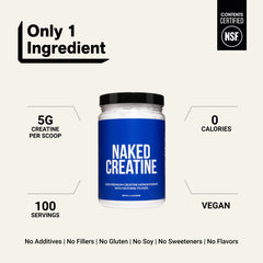 Creatine Monohydrate Powder | Naked Creatine - 1.1LB